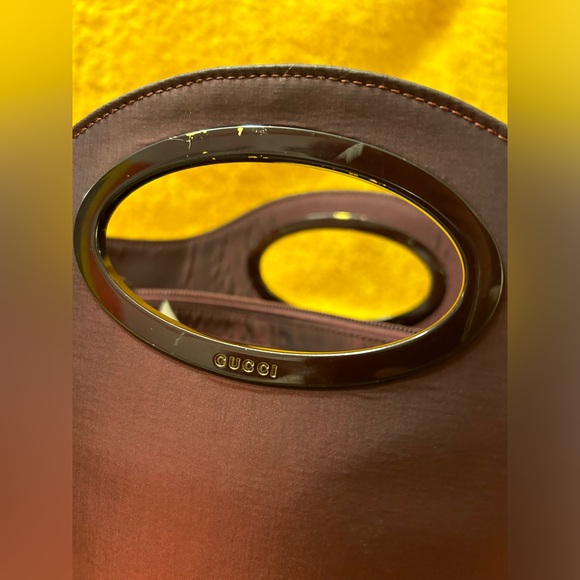 Gucci Bordeaux Nylon Bucket Tote - COA - Picture 6 of 13